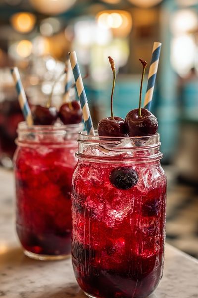 Cherry Cocktail Photography Print. poster print