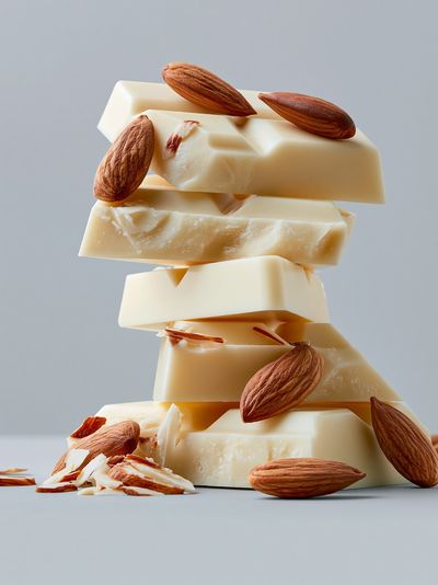 Almond Chocolate Stack Food Poster.