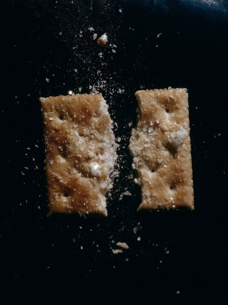 Cracked Cracker Still Life Poster. poster — food-drink art