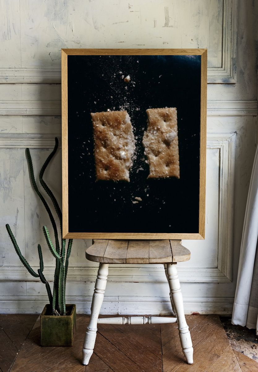 Cracked Cracker Still Life Poster. room preview