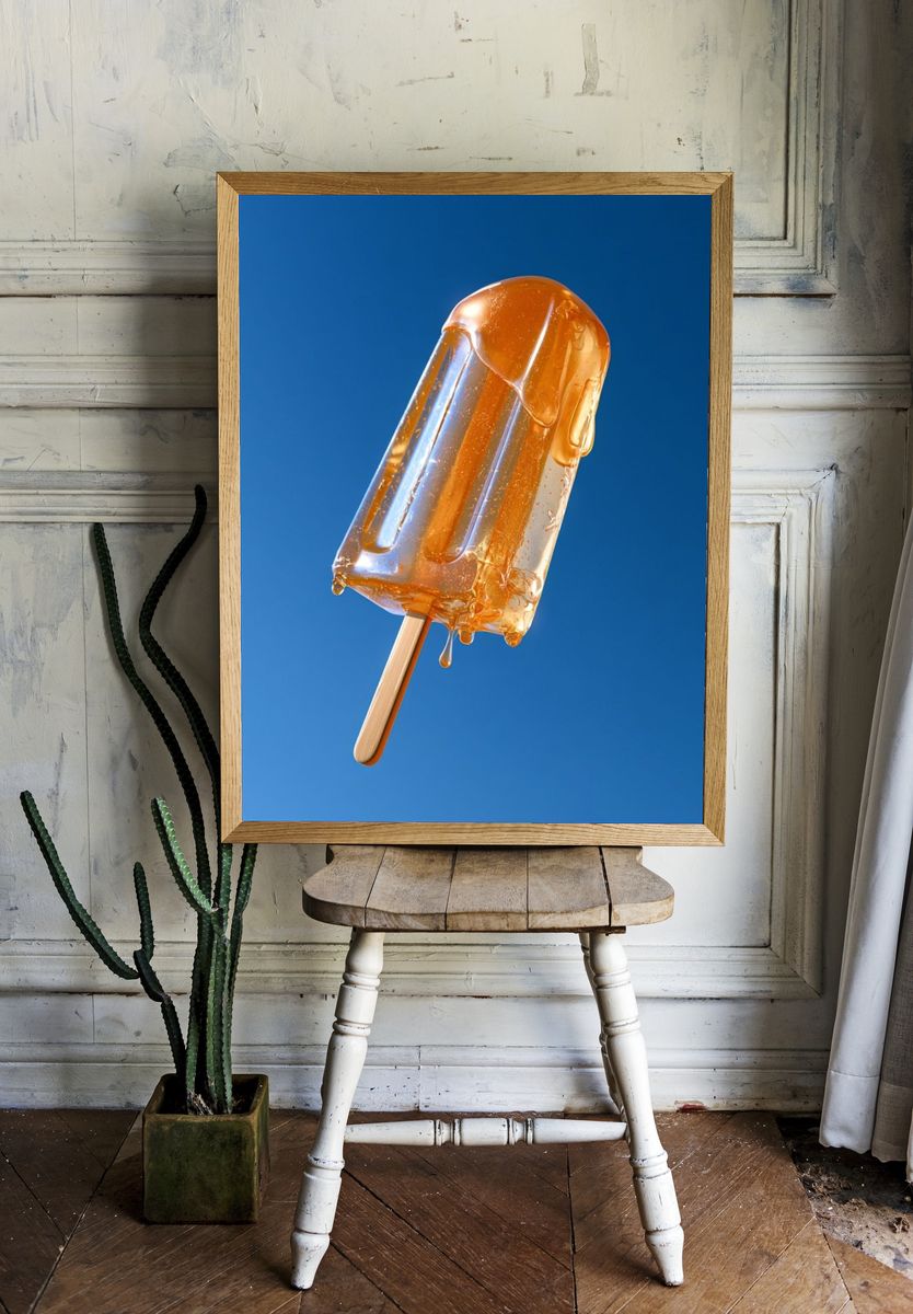 Melting Popsicle Photography Poster. — room view 1