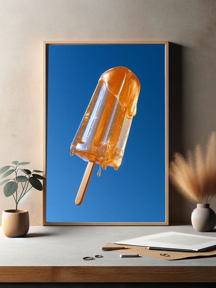 Melting Popsicle Photography Poster. — room view 2