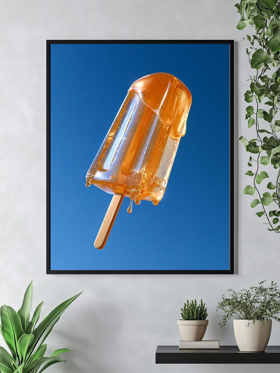 Melting Popsicle Photography Poster. — room view 4