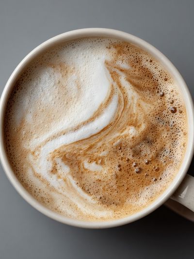 Cappuccino Foam Photography Poster. poster print