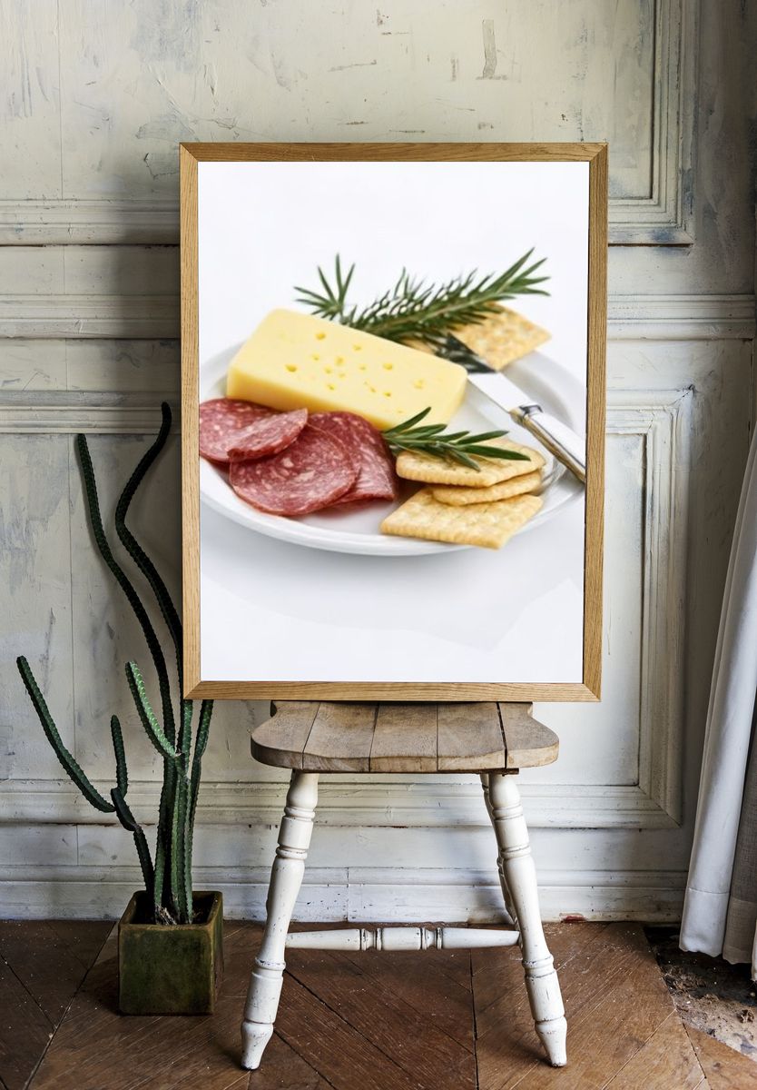 Charcuterie Plate Food Photography Poster. — room view 1