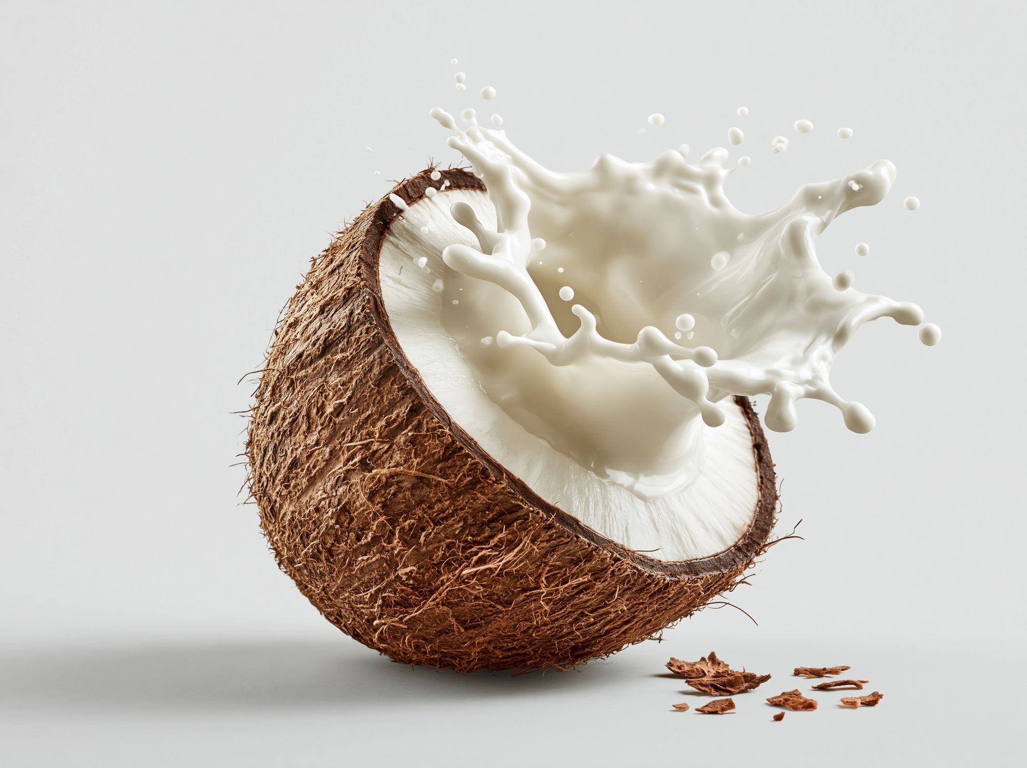 Coconut Milk Splash Photography Poster. poster detail