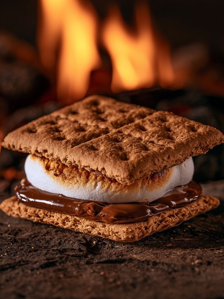 Campfire S'mores Photography Poster. poster detail