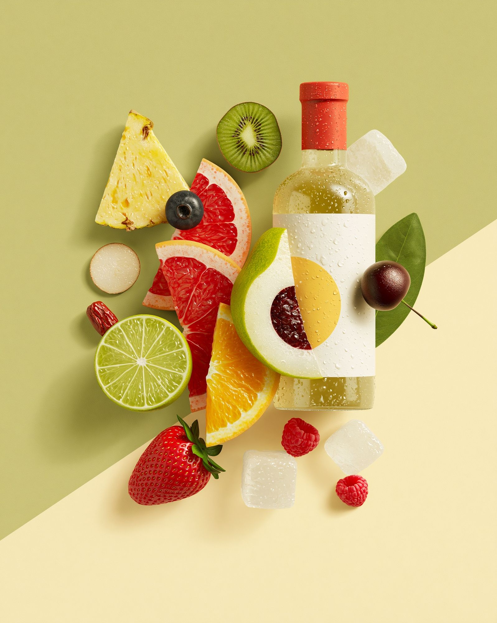 Citrus Fruit Cocktail Poster. poster detail