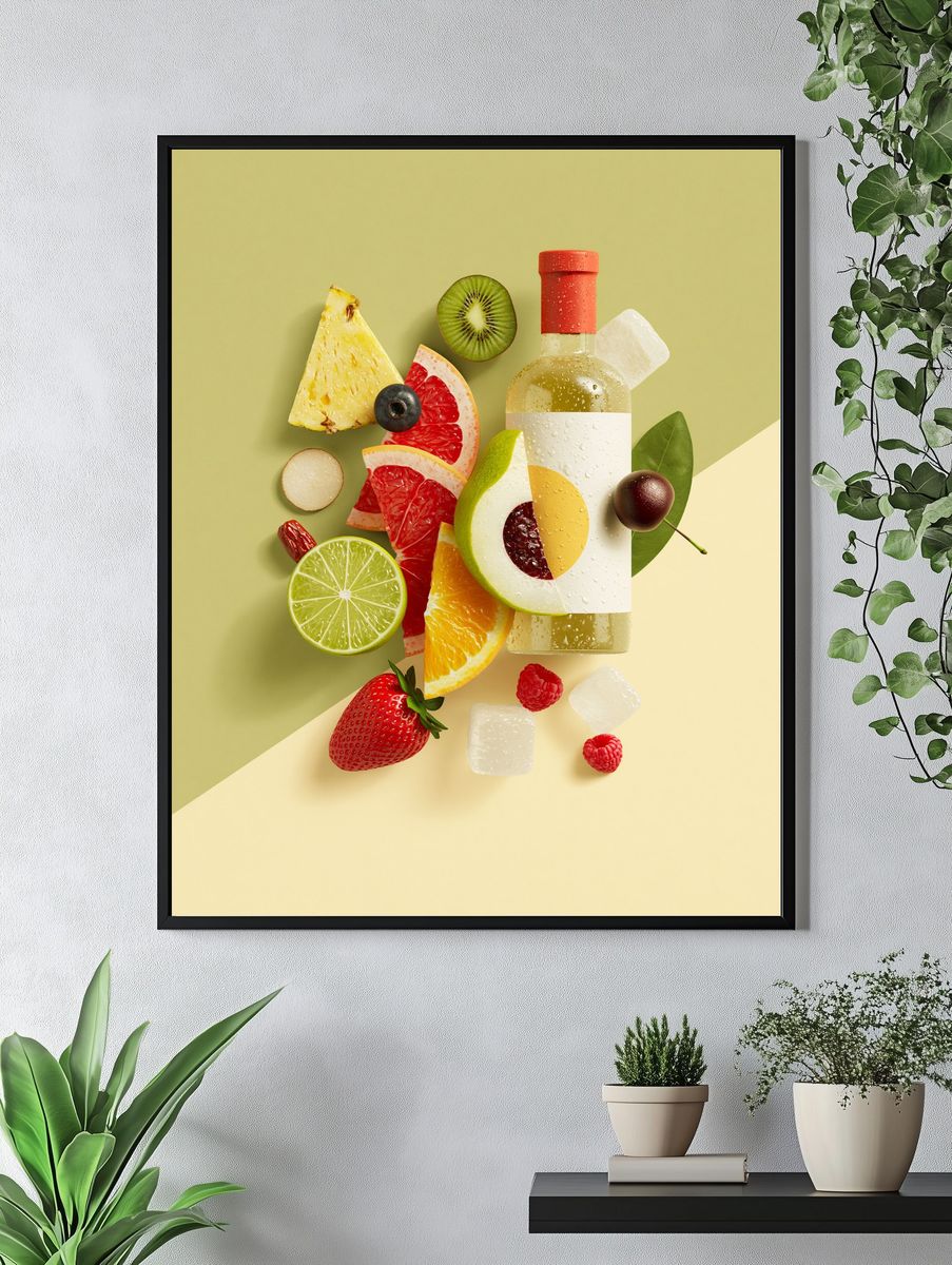 Citrus Fruit Cocktail Poster. — room view 4
