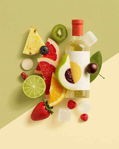 Citrus Fruit Cocktail Poster.