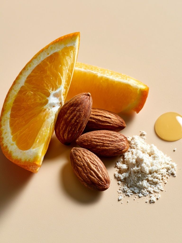 Orange and Almond Still Life Poster. poster detail