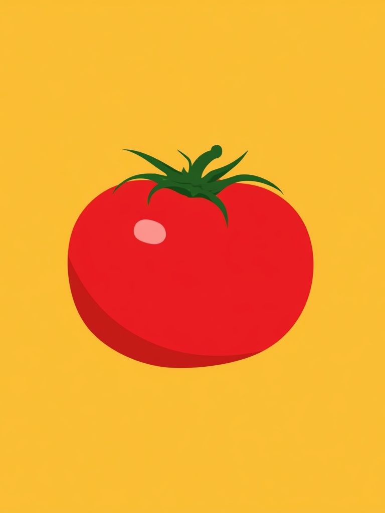 Tomato Minimalist Print. poster detail