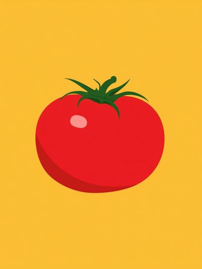 Tomato Minimalist Print. poster
