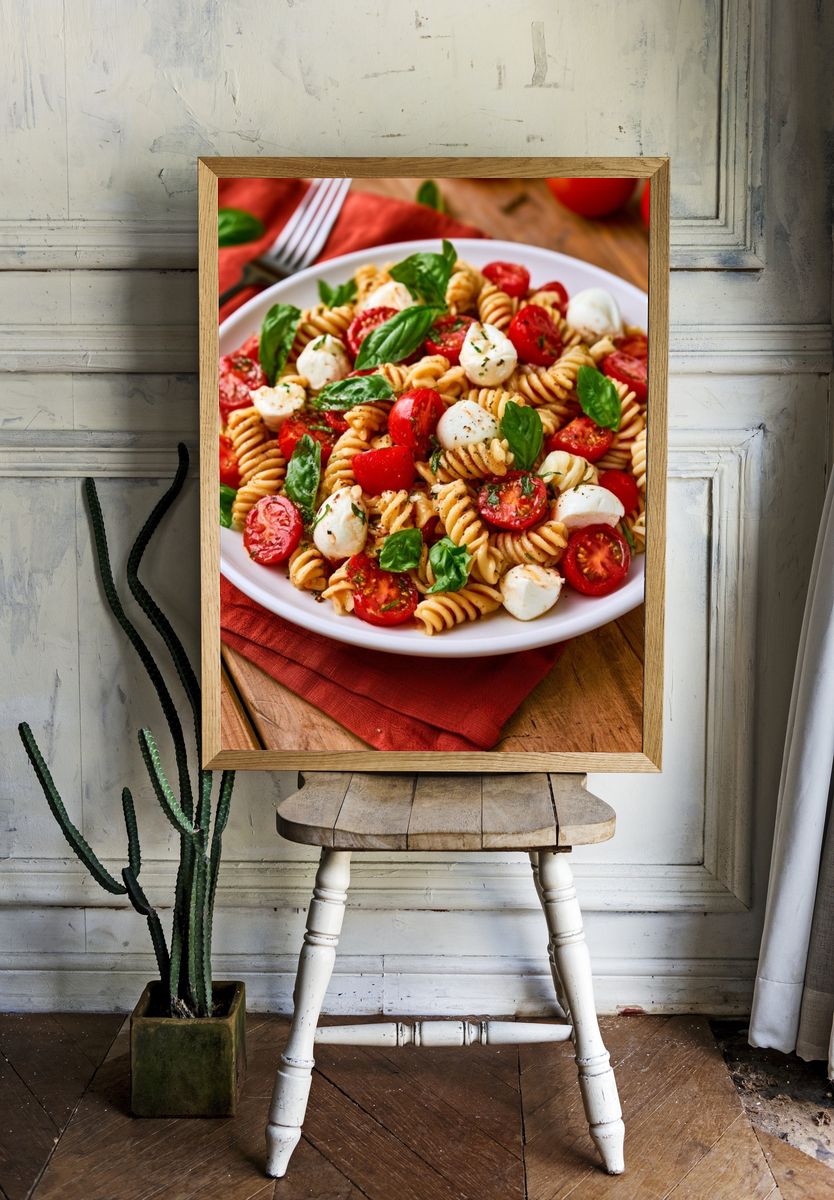 Caprese Pasta Salad Print. — room view 1