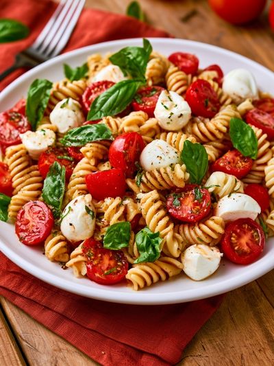 Caprese Pasta Salad Print. poster