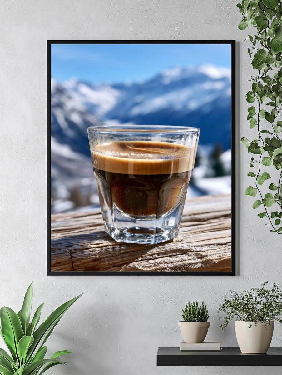 Mountain Espresso Photography Poster. — room view 4