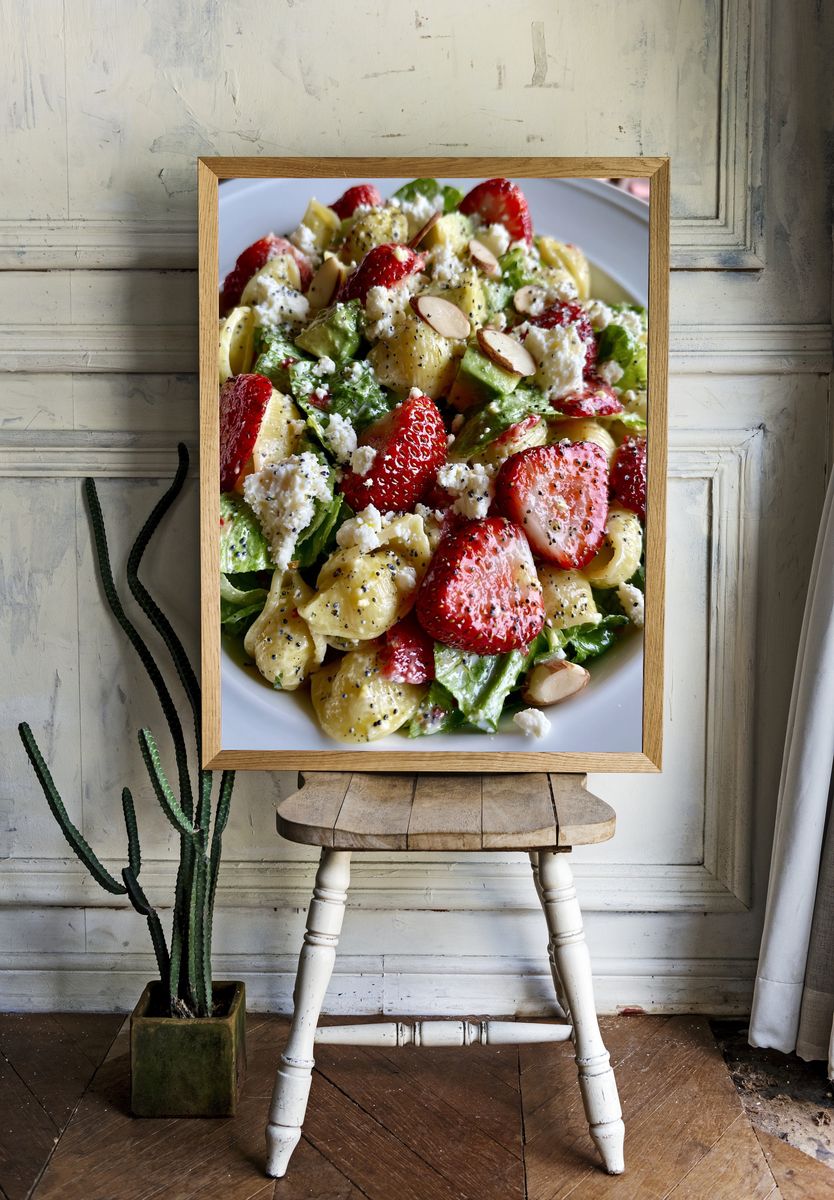 Strawberry Avocado Salad Print. — room view 1