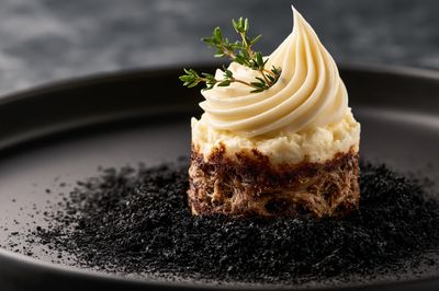 Gourmet Dessert Plating Photography Poster. poster