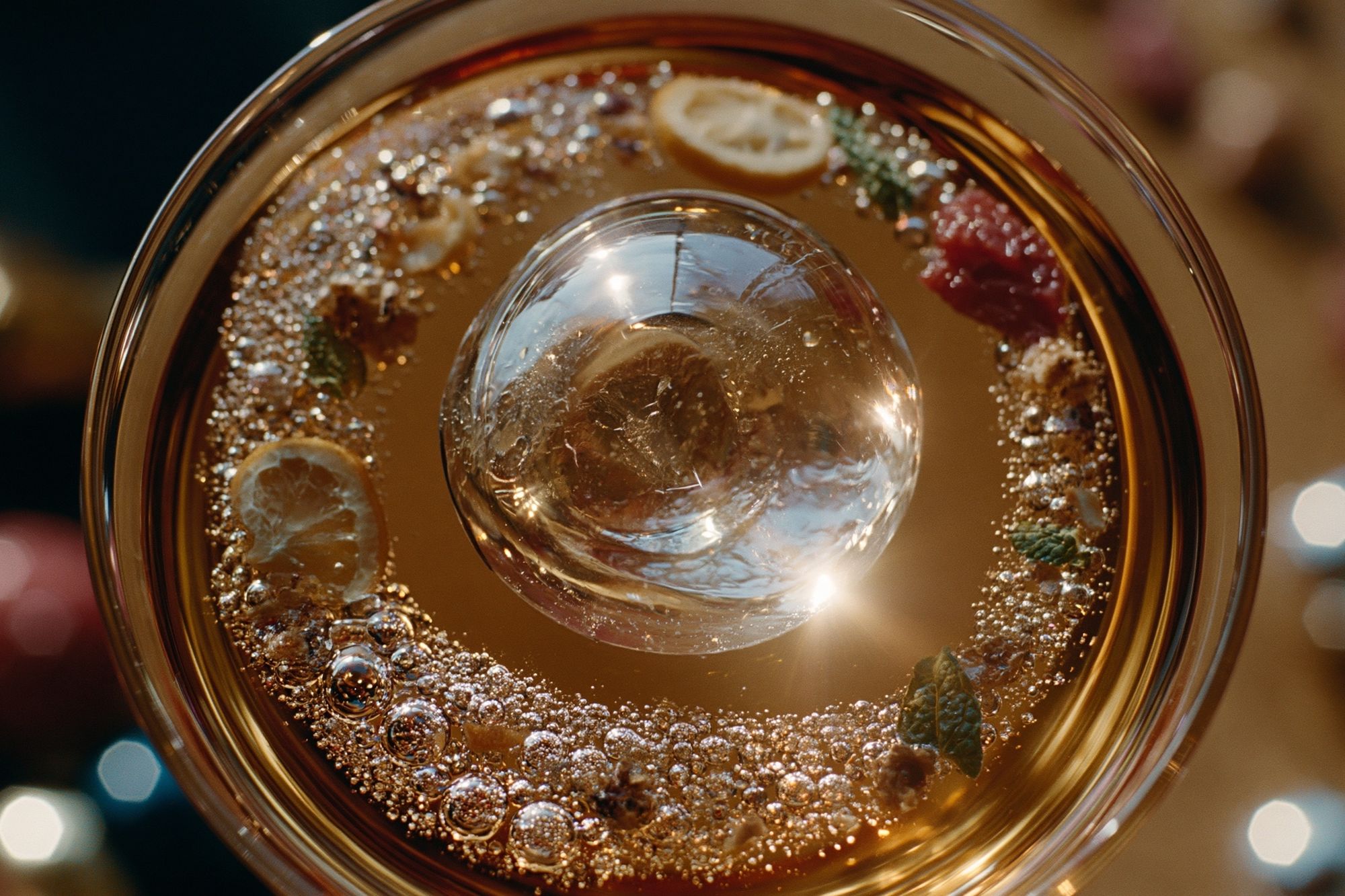 Golden Citrus Cocktail Photography Poster. poster detail