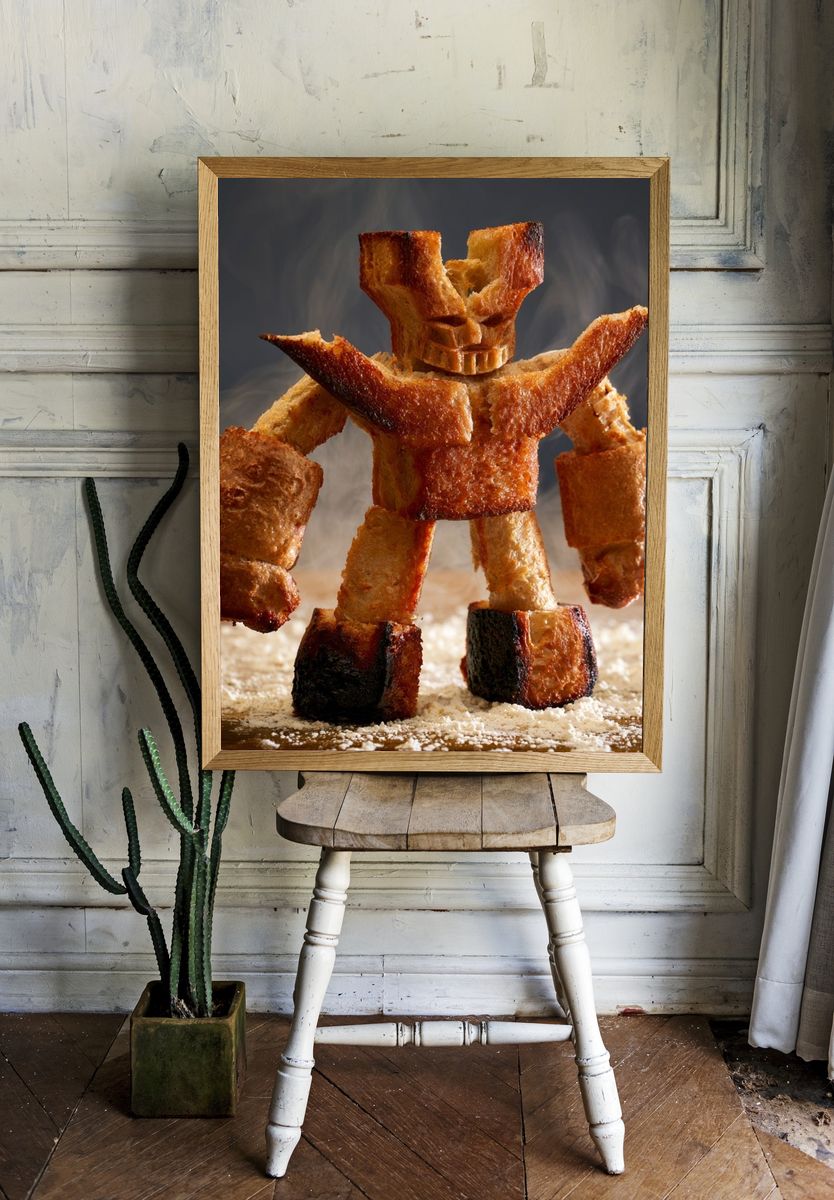Bread Monster Photography Poster. — room view 1