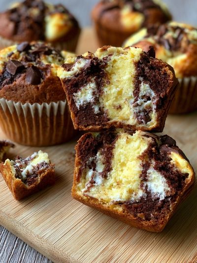 Marble Chocolate Muffins Food Poster.