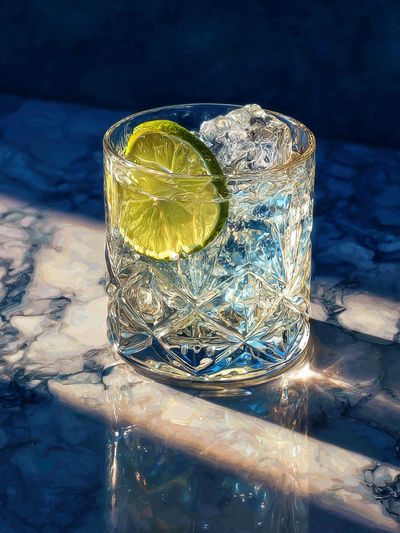 Lime Cocktail Still Life Poster. poster print