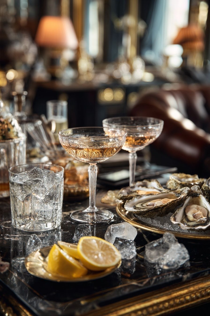 Oyster Cocktail Still Life Poster. poster — food-drink art