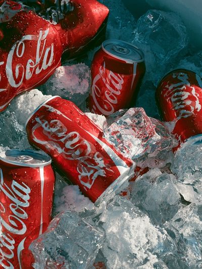 Coca-Cola Ice Cooler Photography Poster.