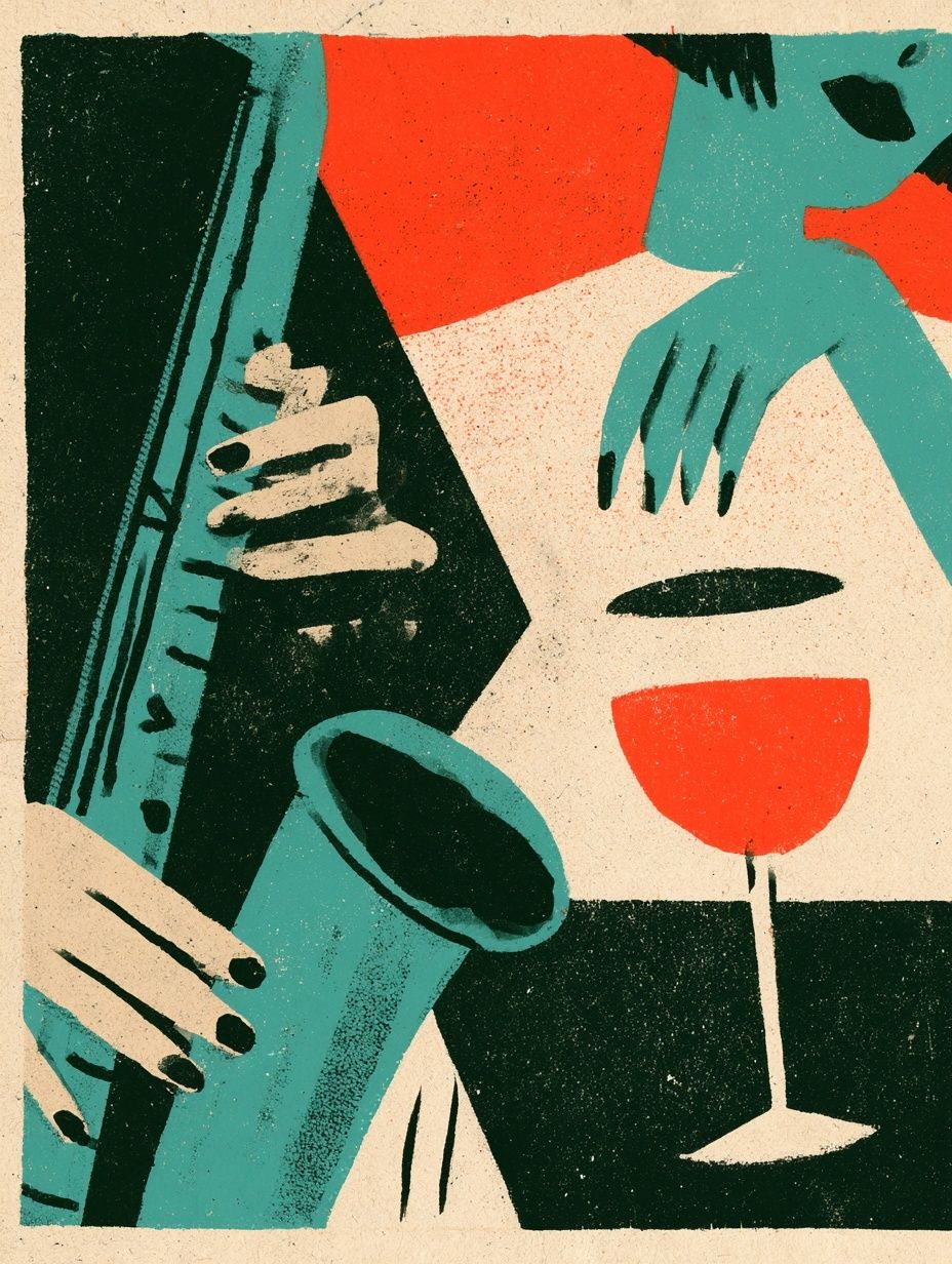 Jazz Hands Cocktail Poster. poster detail