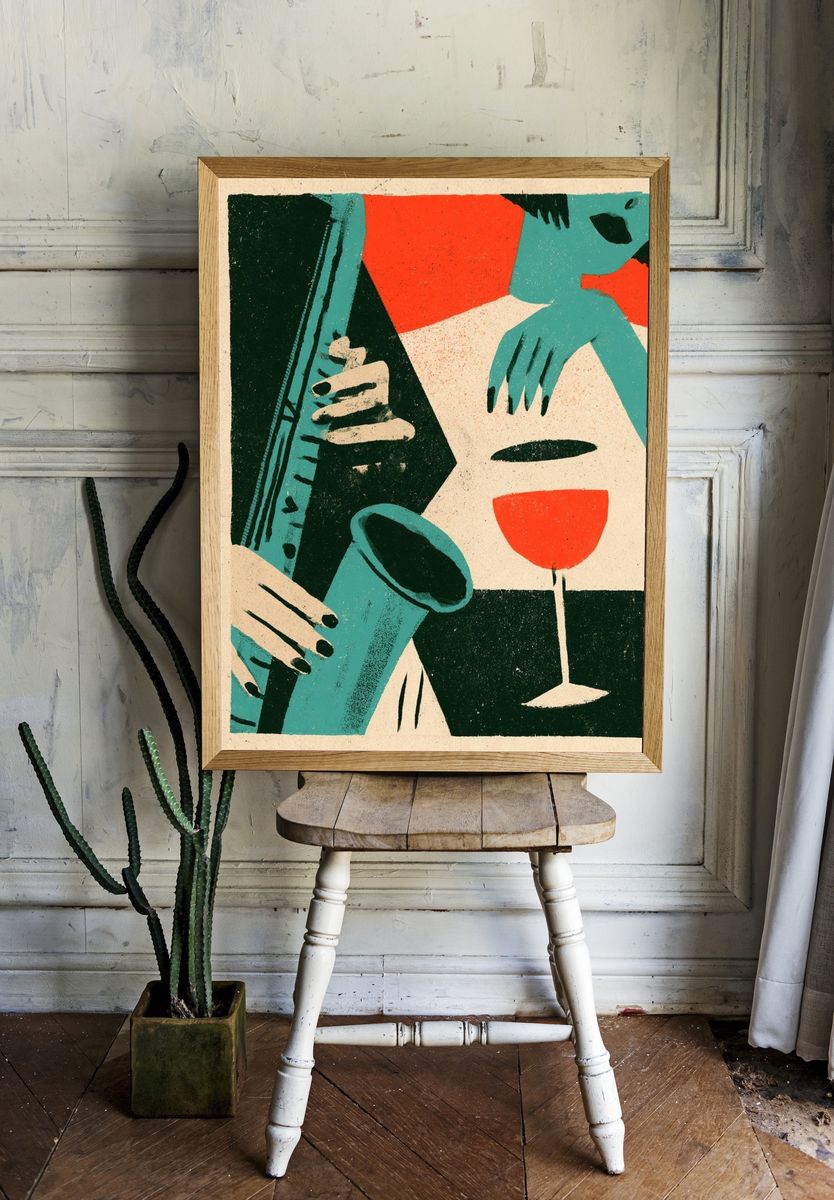Jazz Hands Cocktail Poster. room preview