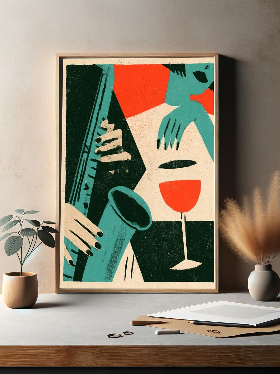 Jazz Hands Cocktail Poster. — room view 2