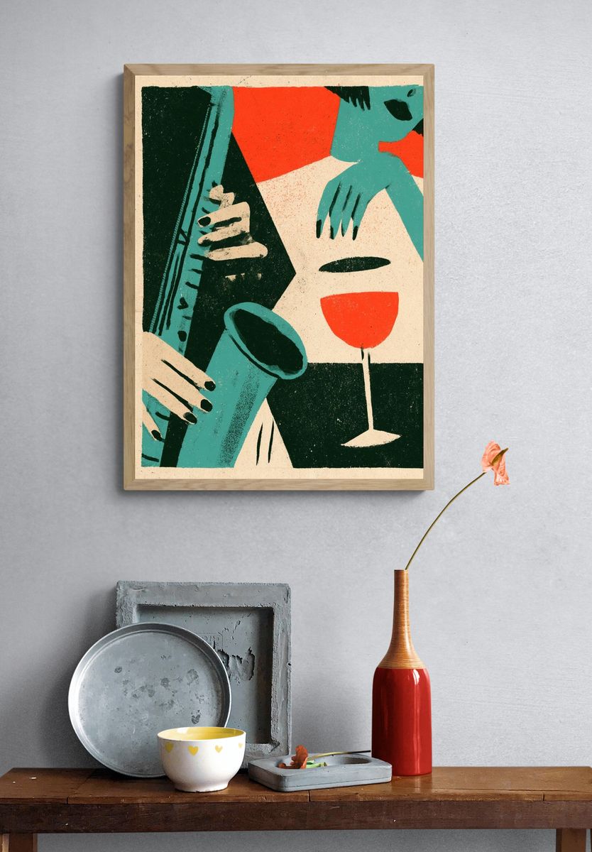 Jazz Hands Cocktail Poster. — room view 3