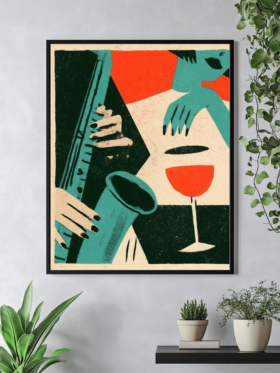 Jazz Hands Cocktail Poster. — room view 4