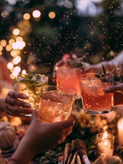 Cocktail Toast Photography Poster.