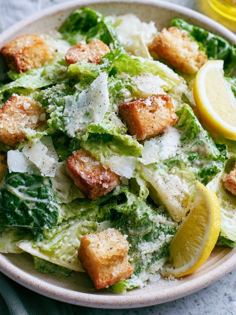Caesar Salad Food Photography Poster. poster detail