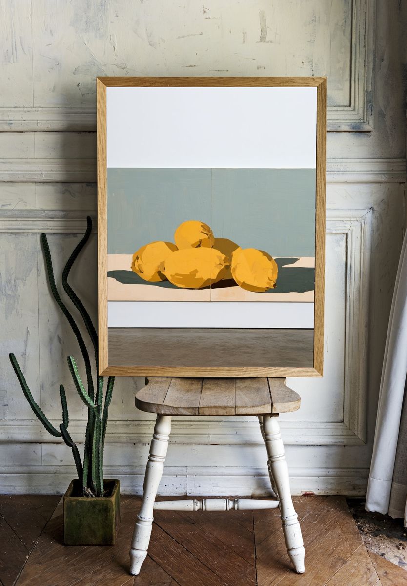 Lemons Still Life Poster. — room view 1