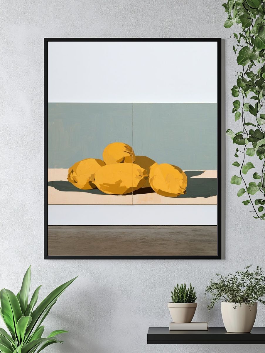 Lemons Still Life Poster. — room view 4