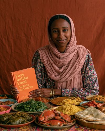 Indian Food Portrait Poster. poster