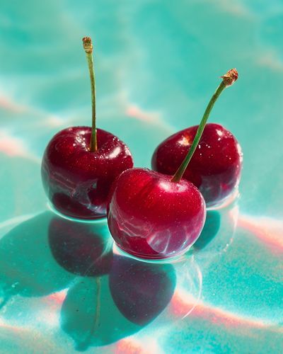 Glazed Cherries Photography Poster. poster print