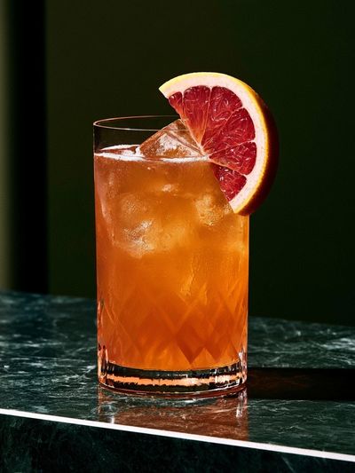 Blood Orange Cocktail Photography Poster.