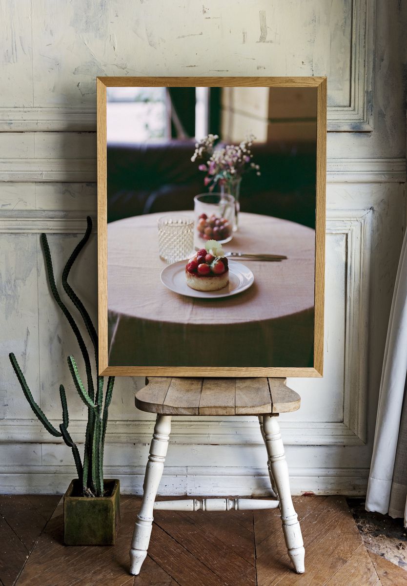 Strawberry Dessert Table Photography Poster. — room view 1