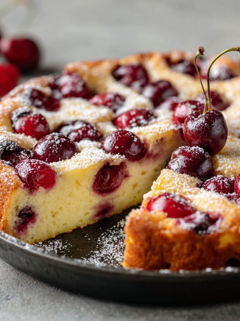 Cherry Cake Food Photography Poster. poster detail