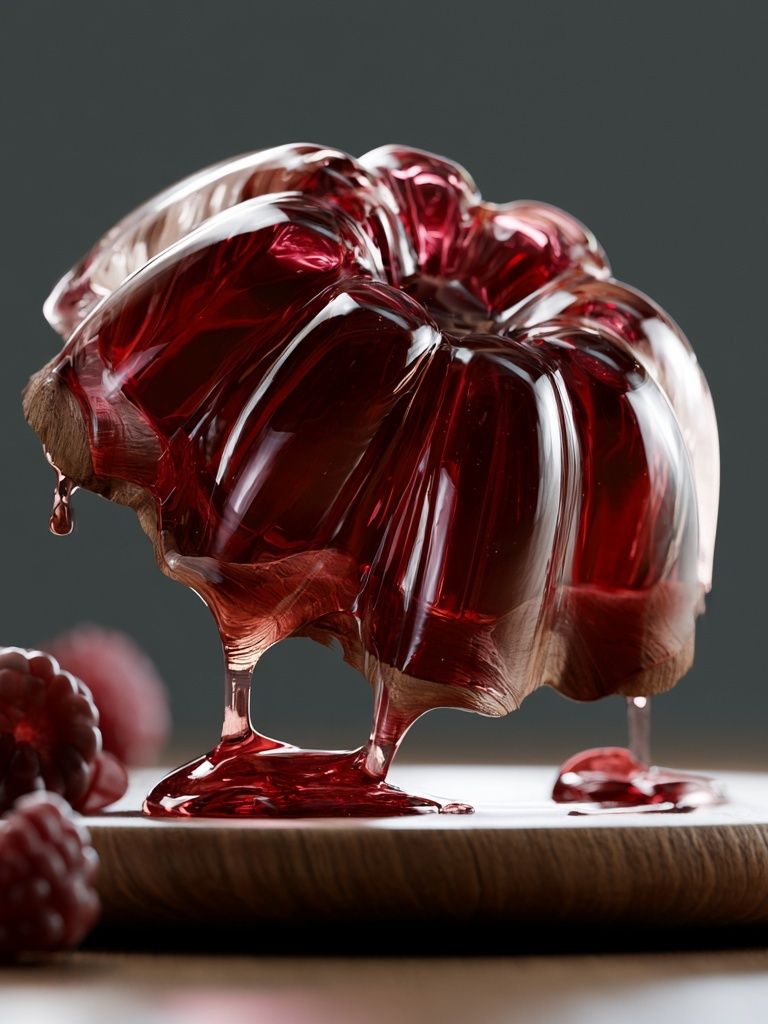 Red Jelly Dessert Still Life Poster. poster — food-drink art