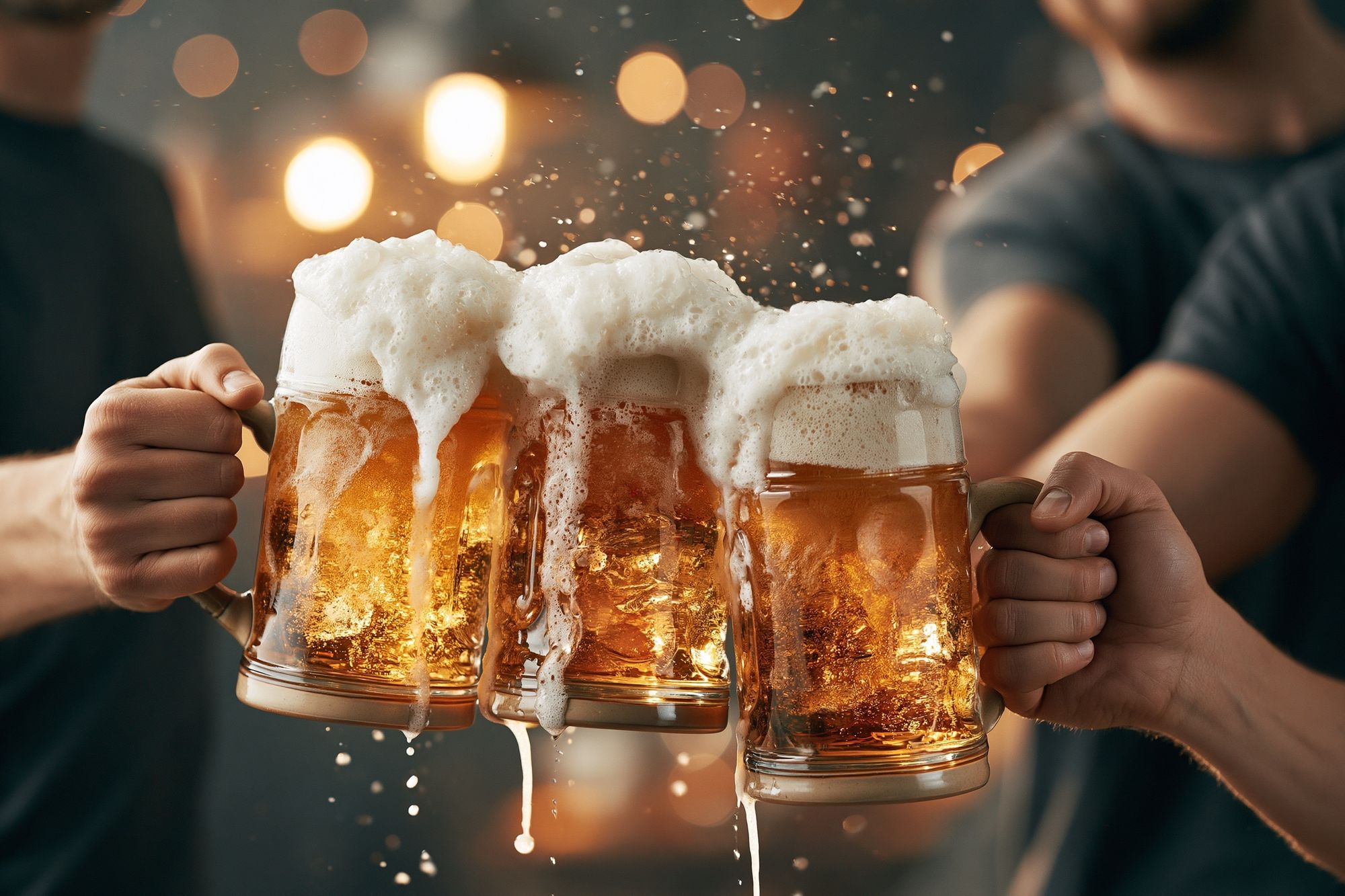 Beer Toast Photography Poster. poster — food-drink art
