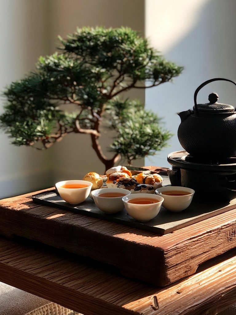Tea Ceremony Still Life Poster. poster detail