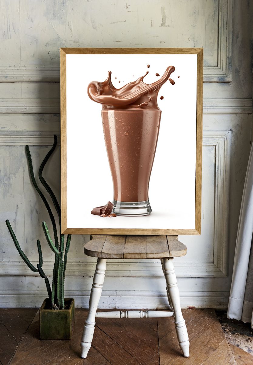 Chocolate Splash Food-Drink Poster. room preview