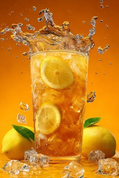 Lemon Iced Tea Still Life Poster. poster print