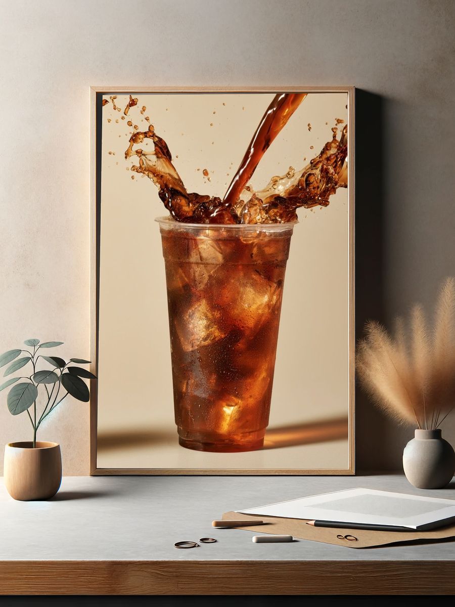Iced Cola Splash Poster. — room view 2