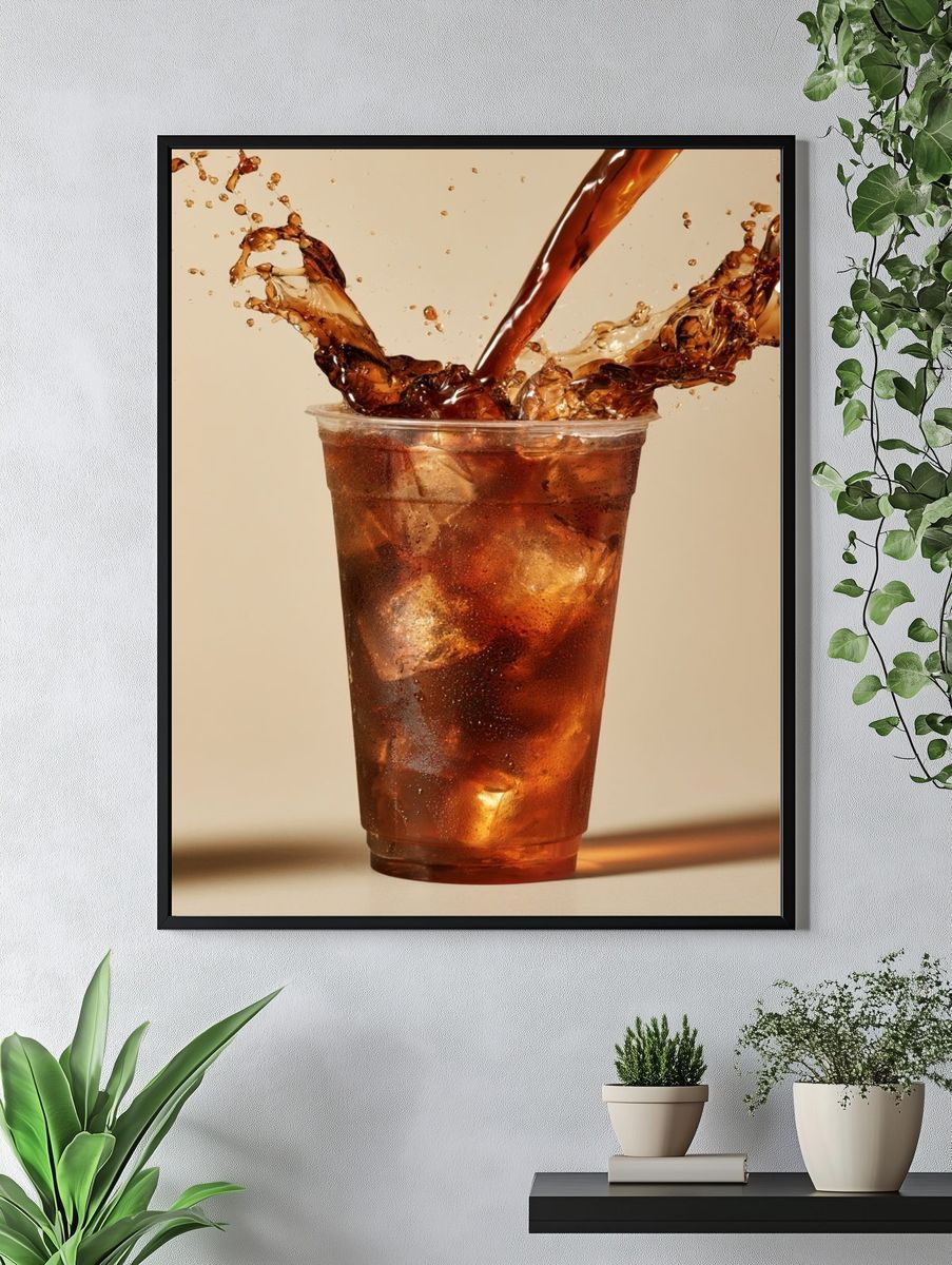 Iced Cola Splash Poster. — room view 4