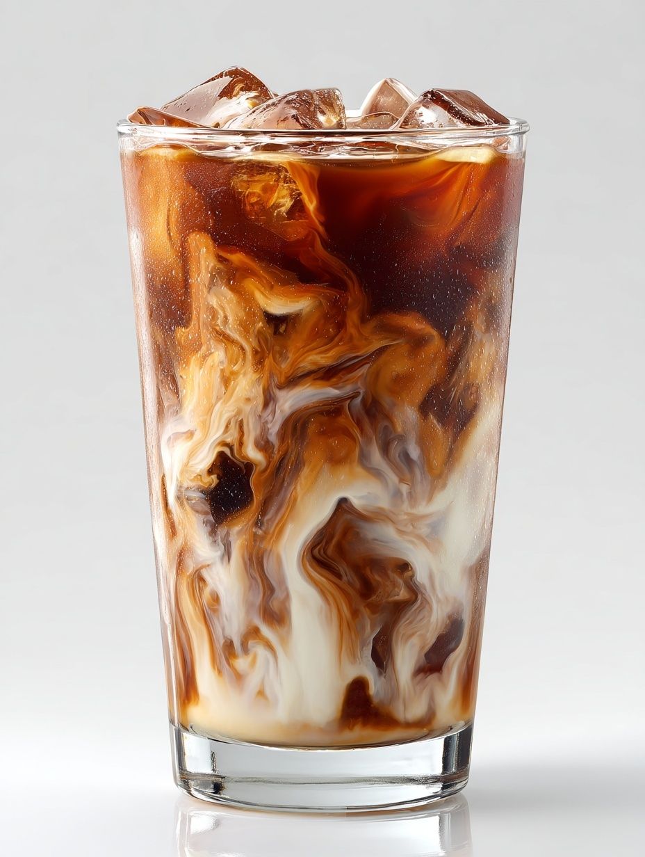 Iced Coffee Swirl Photography Print. poster detail